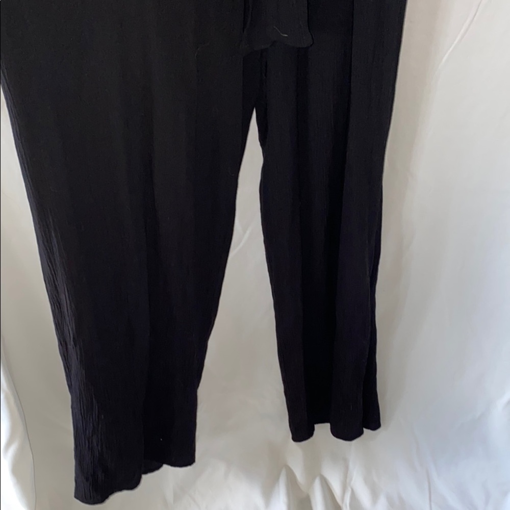 CeCe Black Jumpsuit with Waist Tie - Picture 4 of 12